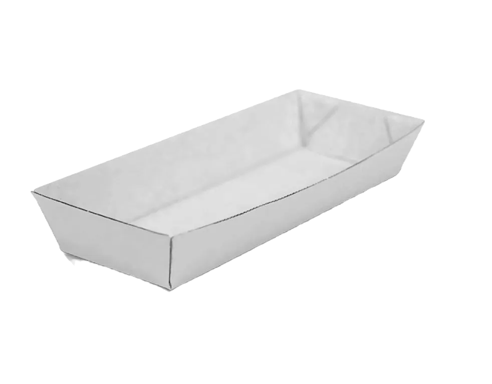 White Corrugated Kraft Tray - Hot Dog (600pcs/ctn) | Wholesale Trays ...
