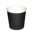 Black 4oz Single wall Coffee Cups