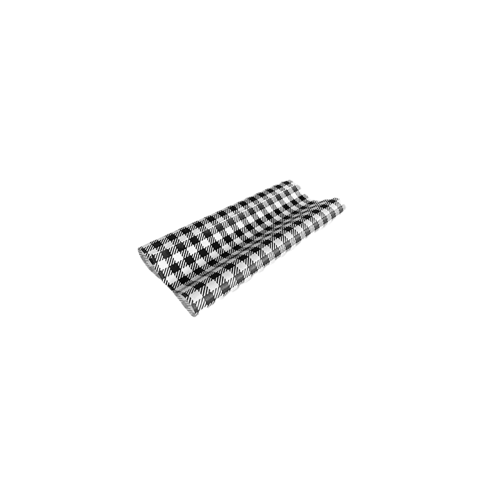 gingham greaseproof paper Black