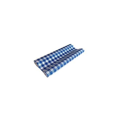 gingham greaseproof paper blue