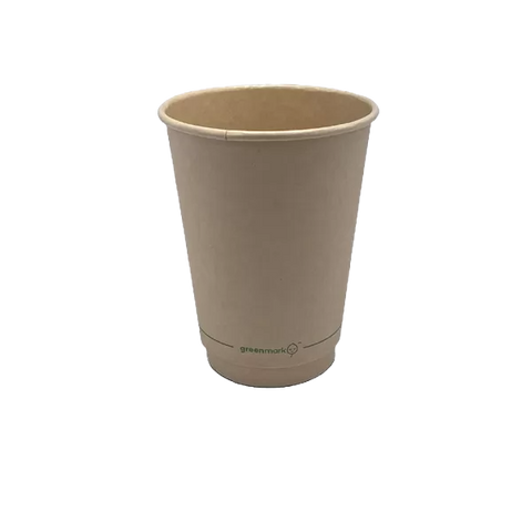 bamboo aqueous coated double wall cup in 12 oz