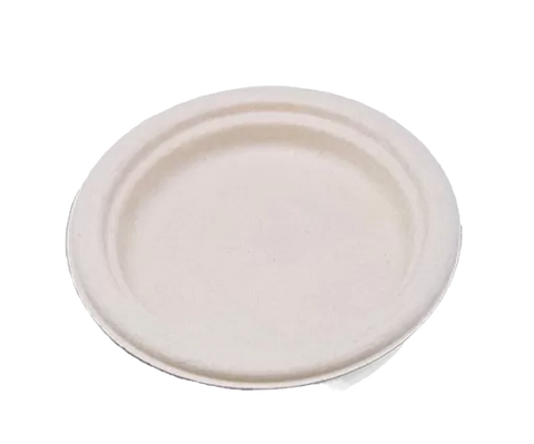 unbleached sugarcane round plate 10 inches