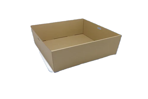brown kraft square catering tray medium