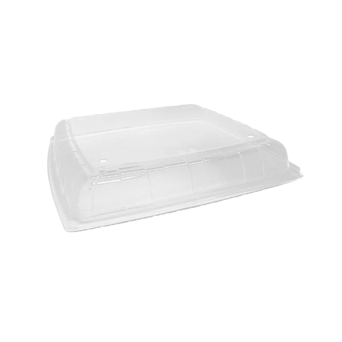 RPET Anti-Fog Lid For Sugarcane Platter - Large (100pcs/ctn)