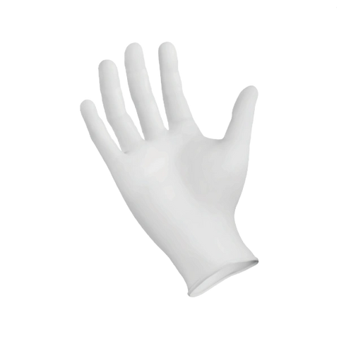 Clear vinyl powder free glove