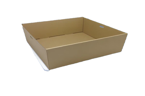 brown kraft square catering tray large