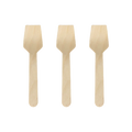 Disposable eco wooden ice cream spoon