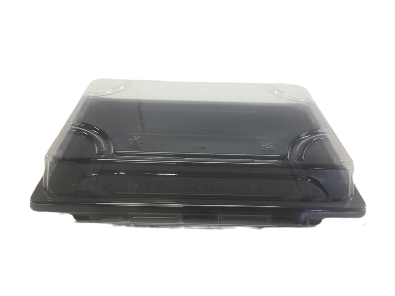 PS Sushi Black trays and Clear Lids Set