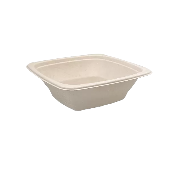 unbleached sugarcane square container 24oz