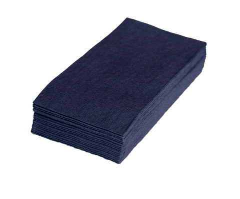 Black dinner napkins quilted