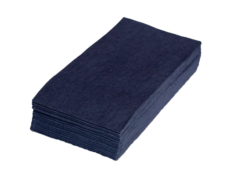 Black dinner napkins quilted