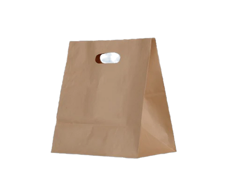 Uber sized Meal delivery bag with die cut handle