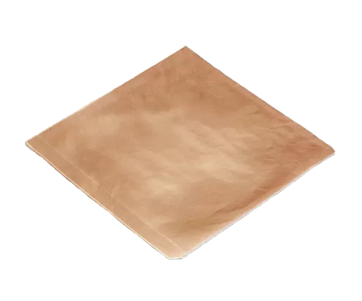 brown kraft flat paper bag in 1/2 long size