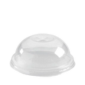 60-250ml Clear PLA Dome X Lid - 76mm (1000pcs/ctn) - Wholesale Compostable Lids | ZenPacks