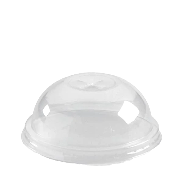 60-250ml Clear PLA Dome X Lid - 76mm (1000pcs/ctn)
