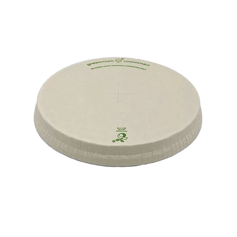 BioPBS Coated Bamboo Paper Flat Lid/X slot