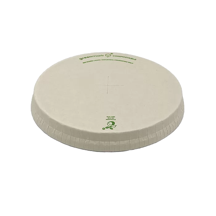BioPBS Coated Bamboo Paper Flat Lid/X slot