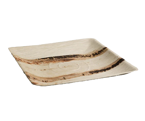 25cm/10" Palm leaf Square Plates - Large (100pcs/ctn)