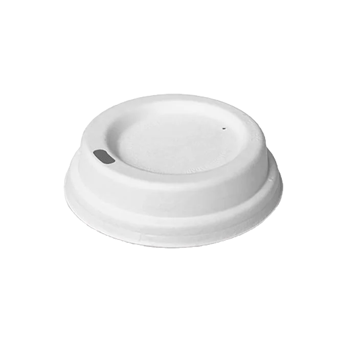 White Bagasse Lid - 4oz (2000pc/ctn)