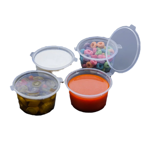 Sauce Container With Hinged Lid - 4oz