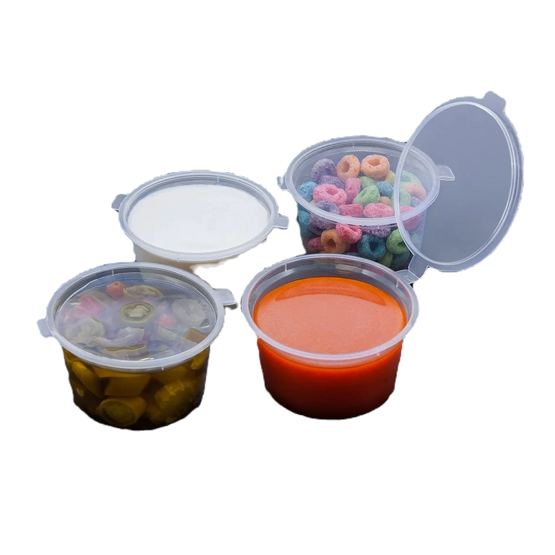 Sauce Container With Hinged Lid - 4oz